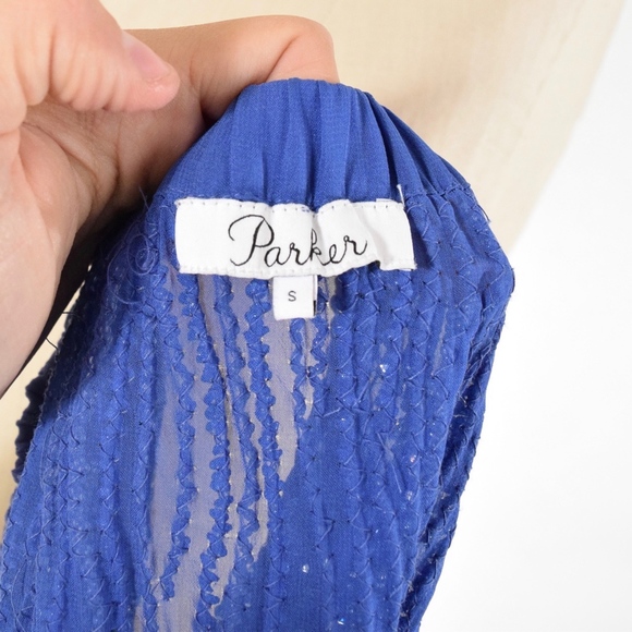 Parker Beaded Georgette Off-the-Shoulder Blouse - Picture 6 of 8